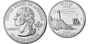 1/4 Долар США (1776 - ) Срібло Джордж Вашингтон