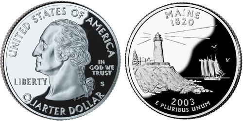 1/4 Долар США (1776 - ) Срібло Джордж Вашингтон