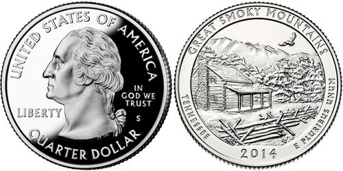 1/4 Долар США (1776 - ) Срібло Джордж Вашингтон