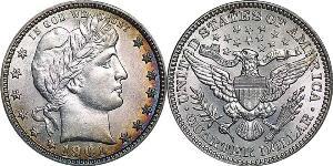 1/4 Долар / 25 Цент США (1776 - ) Мідь/Срібло 