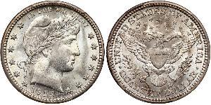 1/4 Долар / 25 Цент США (1776 - ) Мідь/Срібло 