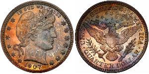 1/4 Долар / 25 Цент США (1776 - ) Мідь/Срібло 
