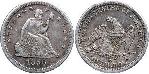 1/4 Долар / 25 Цент США (1776 - ) Мідь/Срібло 