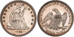 1/4 Долар / 25 Цент США (1776 - ) Мідь/Срібло 