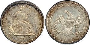 1/4 Долар / 25 Цент США (1776 - ) Мідь/Срібло 