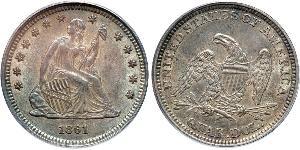 1/4 Долар / 25 Цент США (1776 - ) Мідь/Срібло 