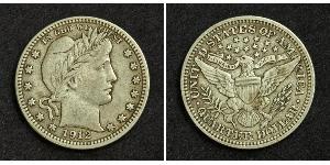 1/4 Долар / 25 Цент США (1776 - ) Мідь/Срібло 