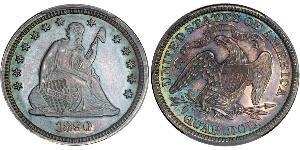 1/4 Долар / 25 Цент США (1776 - ) Срібло 