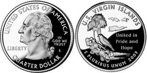 1/4 Доллар США (1776 - ) Медь Джордж Вашингтон