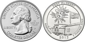1/4 Доллар США (1776 - ) Серебро Джордж Вашингтон