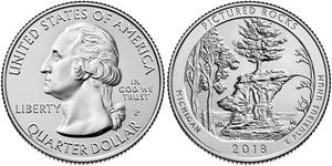 1/4 Доллар США (1776 - ) Серебро Джордж Вашингтон