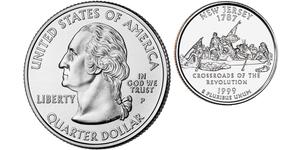 1/4 Доллар США (1776 - ) Серебро Джордж Вашингтон