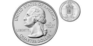 1/4 Доллар США (1776 - ) Серебро Джордж Вашингтон
