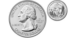 1/4 Доллар США (1776 - ) Серебро Джордж Вашингтон