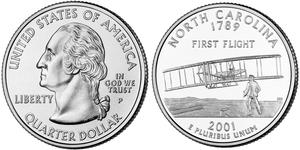 1/4 Доллар США (1776 - ) Серебро Джордж Вашингтон
