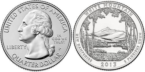 1/4 Доллар США (1776 - ) Серебро Джордж Вашингтон