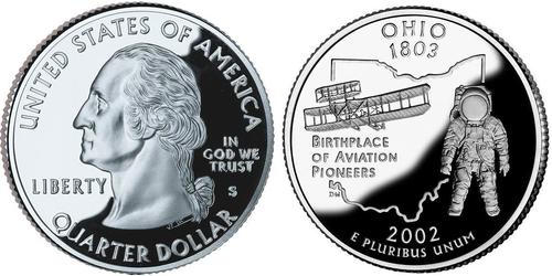 1/4 Доллар США (1776 - ) Серебро Джордж Вашингтон