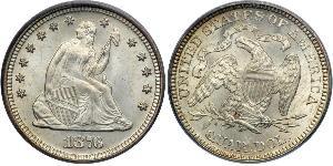 1/4 Доллар / 25 Цент США (1776 - ) Серебро 