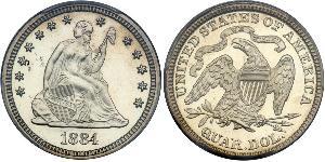 1/4 Доллар / 25 Цент США (1776 - ) Серебро 