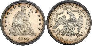 1/4 Доллар / 25 Цент США (1776 - ) Серебро 