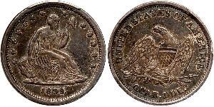 1/4 Доллар / 25 Цент США (1776 - ) Серебро/Медь 