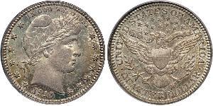 1/4 Доллар / 25 Цент США (1776 - ) Серебро/Медь 