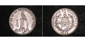 1/4 Кетцаль Республика Гватемала (1838 - ) Серебро 