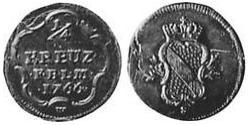 1/4 Крейцер Баден-Дурлах (1535 - 1771) Медь 