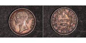 1/4 Рупія Індія Срібло Вікторія (1819 - 1901)