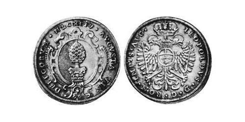 1/4 Талер Аугсбург (1276 - 1803) Серебро Леопольд I (император Священной Римской империи)(1640-1705)