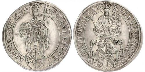 1/4 Талер Зальцбург (1328 - 1803) Срібло Johann Ernst von Thun und Hohenstein