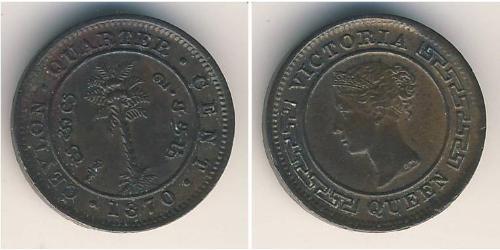 1/4 Цент Шрі-Ланка (1948 - ) Мідь Вікторія (1819 - 1901)