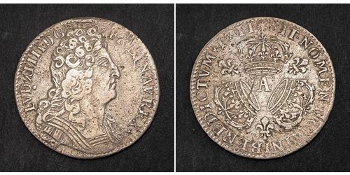 1/4 Экю Королевство Франция (843-1791) Серебро Людовик XIV (1638-1715)