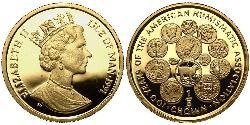 1/5 Corona Isola di Man Oro Elisabetta II (1926-2022)