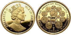1/5 Crown Isla de Man Oro Isabel II (1926-2022)