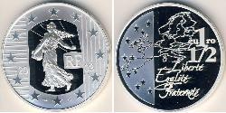 1.5  Euro Cinquième République (1958 - ) Argent 