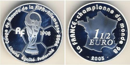 1.5 Euro Francia Plata 