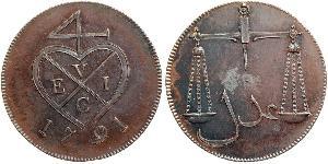 1.5 Paisa India (1950 - ) Cobre 