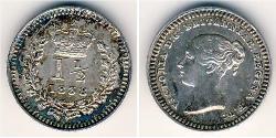 1.5 Penny Royaume-Uni Argent Victoria (1819 - 1901)