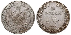 1.5 Rubel / 10 Zloty   