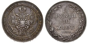 1.5 Rubel / 10 Zloty   