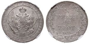1.5 Ruble / 10 Zloty   