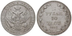 1.5 Ruble / 10 Zloty   