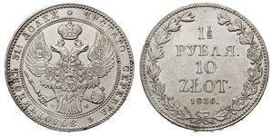 1.5 Ruble / 10 Zloty   