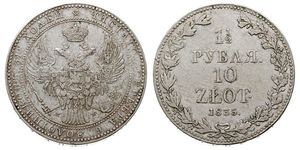 1.5 Ruble / 10 Zloty   