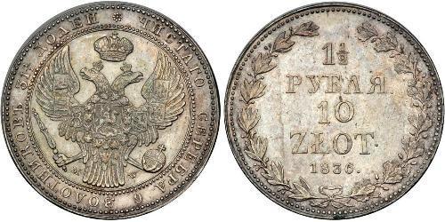 1.5 Ruble / 10 Zloty   
