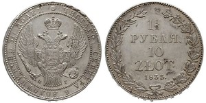 1.5 Rublo / 10 Zloty   