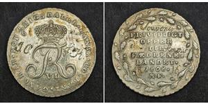 1/6 Rigsdaler Dänemark Silber Friedrich VI., König von Dänemark (1768 -1839)