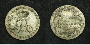 1/6 Rigsdaler Dänemark Silber Friedrich VI., König von Dänemark (1768 -1839)