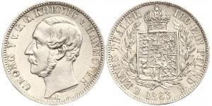 1/6 Thaler Royaume de Hanovre (1814 - 1866) Argent Georges V de Hanovre (1819 - 1878)
